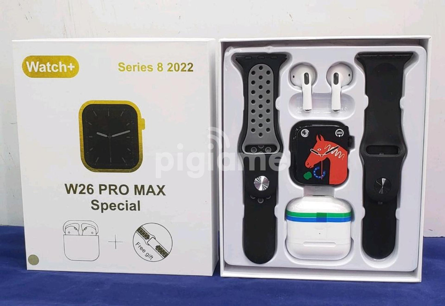 montré connecté  W26 pro max avec Ecouteur sans-fil pro 5