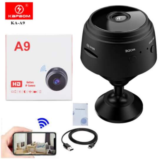 A9 Mini Caméra Espion  Wi-Fi 1080P